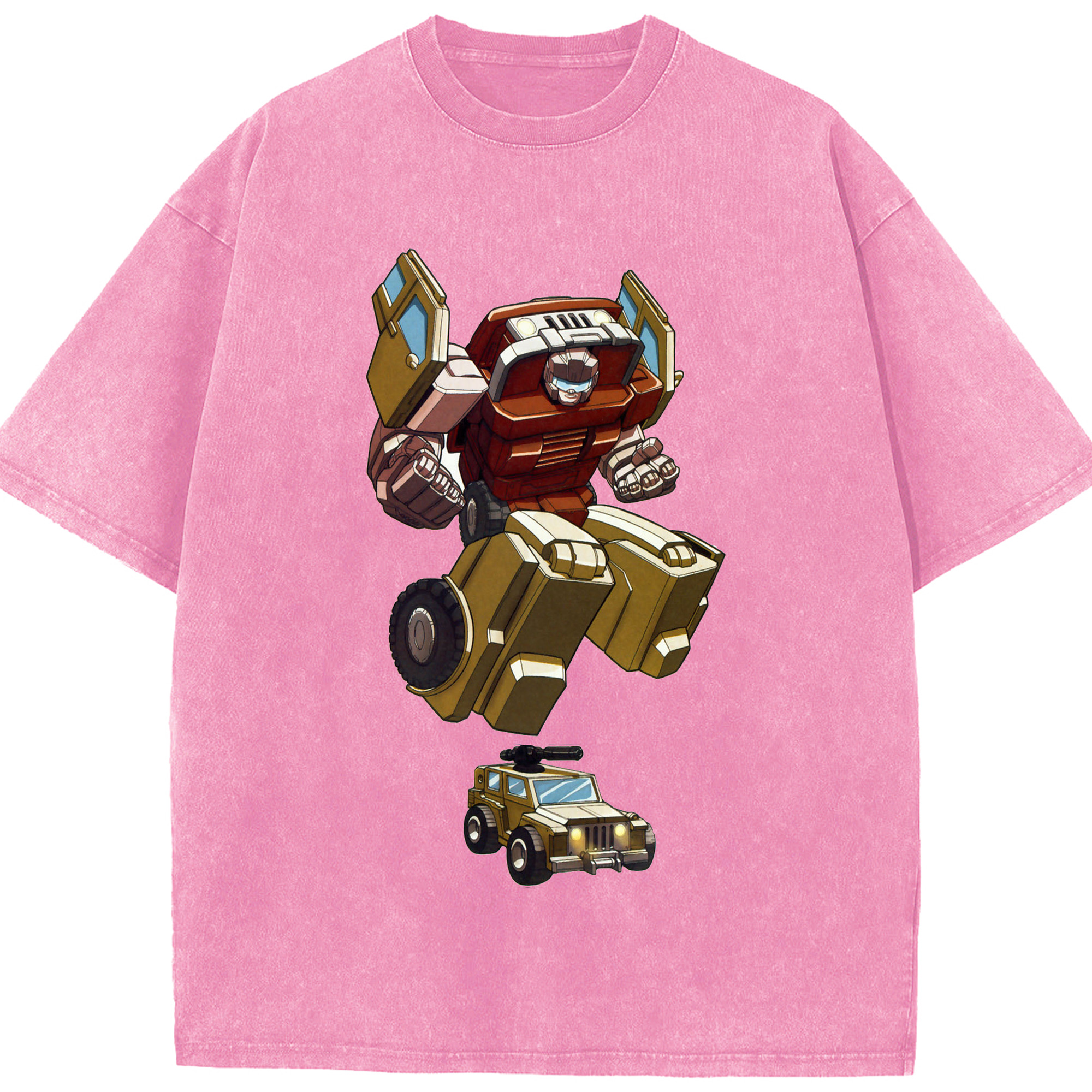（画像用）  綿100% ヴィンテージ風 半袖Tシャツ（フロントプリント）